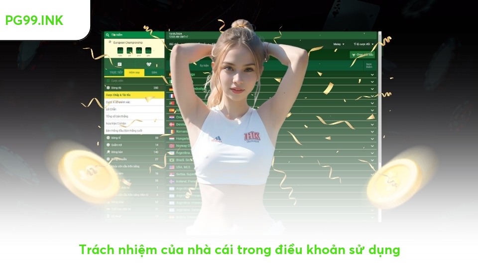 Điều khoản sử dụng - Quy định cá cược quan trọng tại PG99 Trách nhiệm của nhà cái trong điều khoản sử dụng